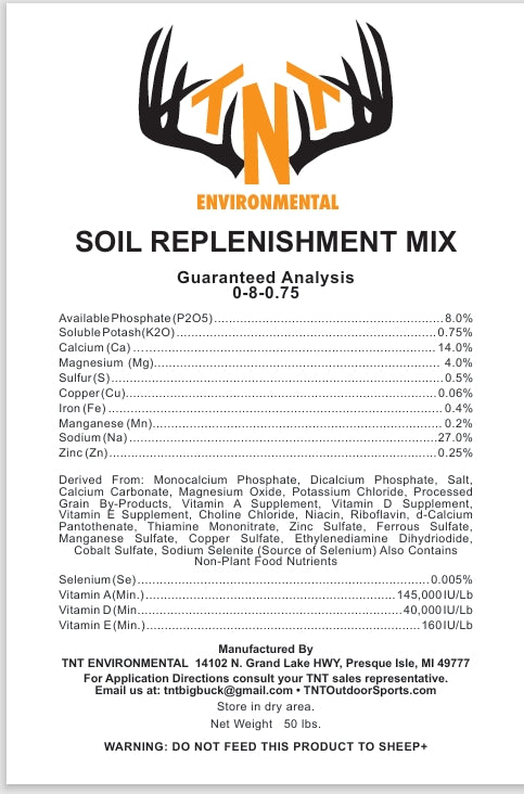 Soil Replenishment Mix TNT Environmental